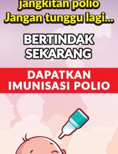 Dapatkan Imunisasi Polio